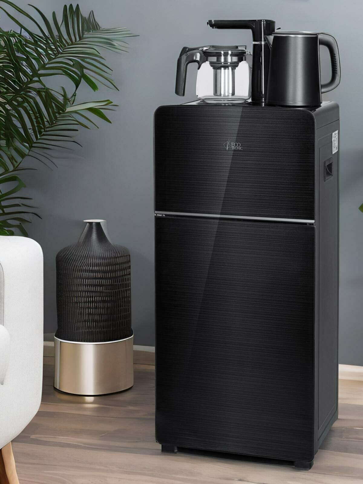 фото Кулер с чайным столиком Тиабар Ecotronic TB18-LE black