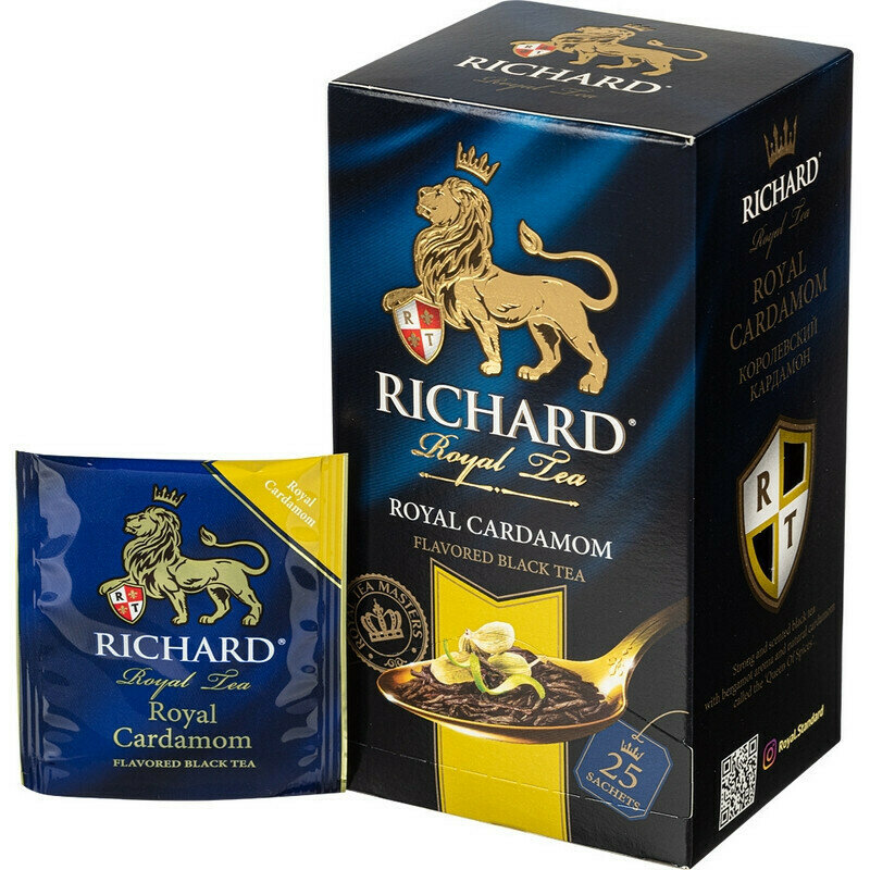 Чай в пакетиках Чай Richard Royal Cardamom черн, 25 пак 12403