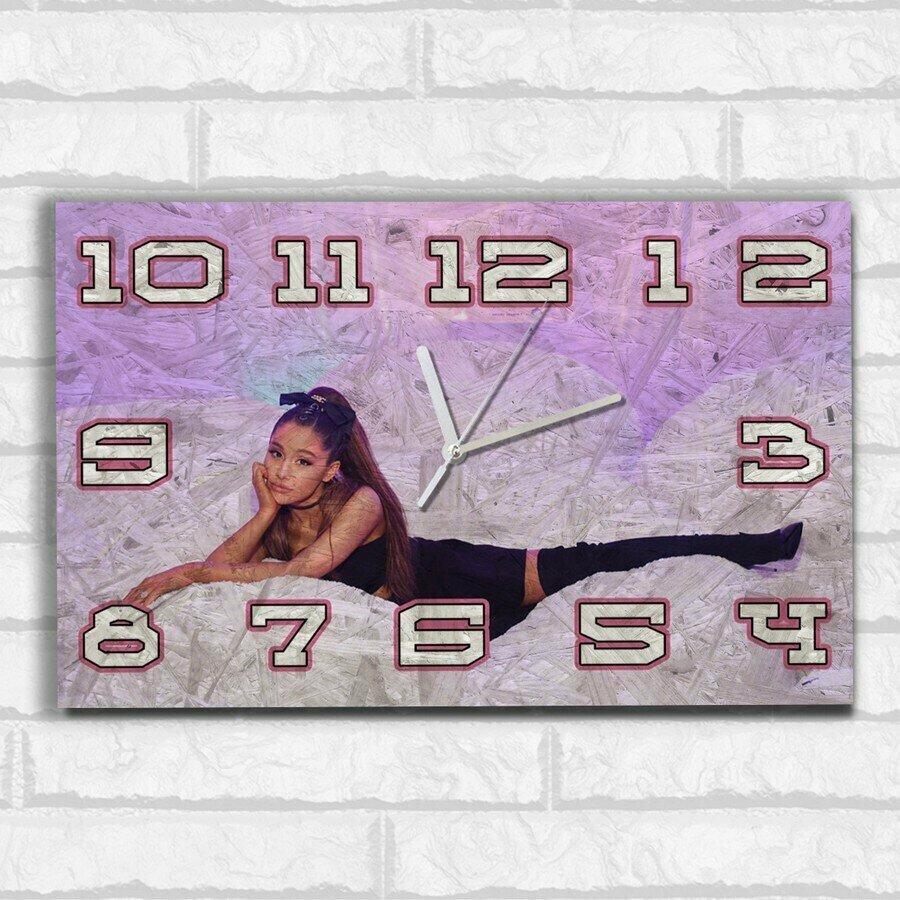 Настенные бесшумные часы ОСП, музыка Ariana Grande - 4810