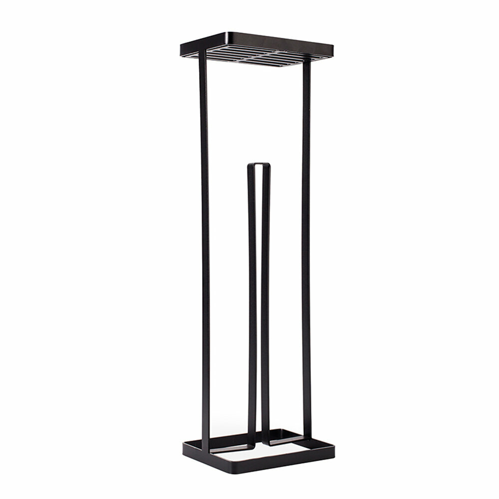 фото Держатель для туалетной бумаги Ulitka Overtop с полкой металл белый (74105002)