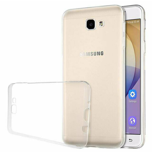 Накладка силиконовая для Samsung Galaxy J7 Prime (G610/On7 (2016)) прозрачная чехол силиконовый для samsung g610f galaxy on7 2016 j7 prime синий
