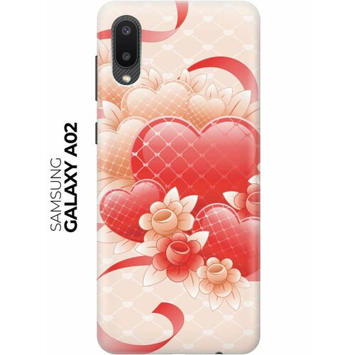 Чехол - накладка ArtColor для Samsung Galaxy A02 с принтом С любовью чехол накладка artcolor для samsung galaxy s10e с принтом с любовью