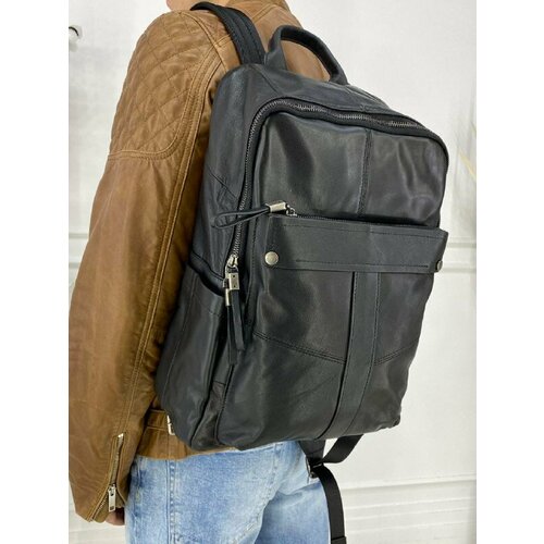 мужской кожаный дорожный рюкзак 5310 блек Мужской кожаный дорожный рюкзак 9240 Блек