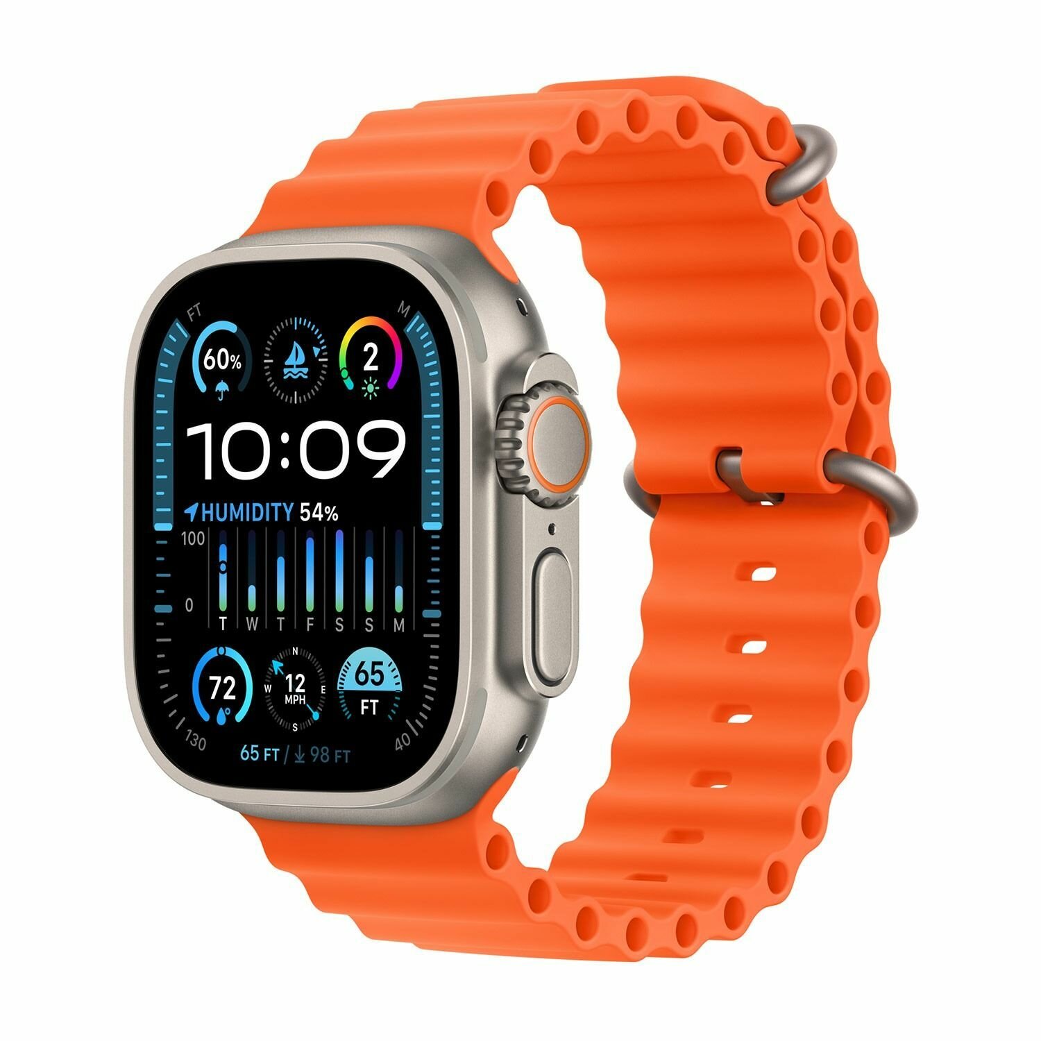 Ремешок Apple Ocean Band Orange для Apple Watch 42-44-45-49mm MT653ZM/A