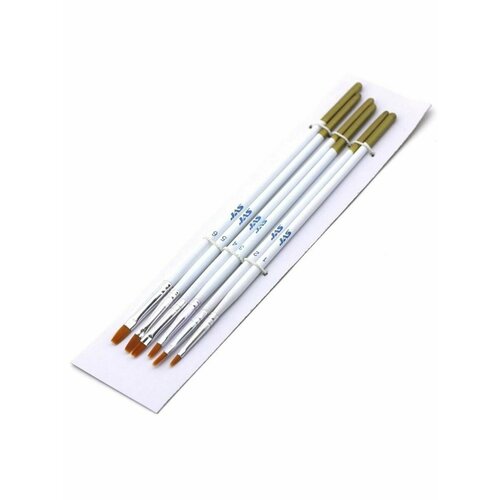 Набор плоских кистей из синтетики Jas 3693 6 штук