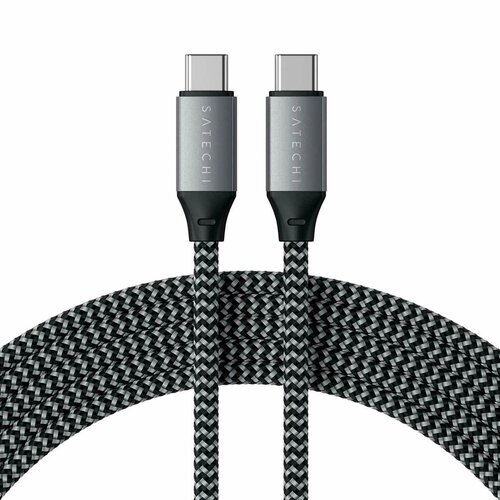 Кабель USB Type-C Satechi USB-C - USB-C (ST-TCC2MM) кабель satechi type c 100w 2м серый st tcc2mm