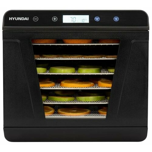 Сушка для фруктов и овощей Hyundai HYFD-1205 12под 500Вт черный 1209000₽
