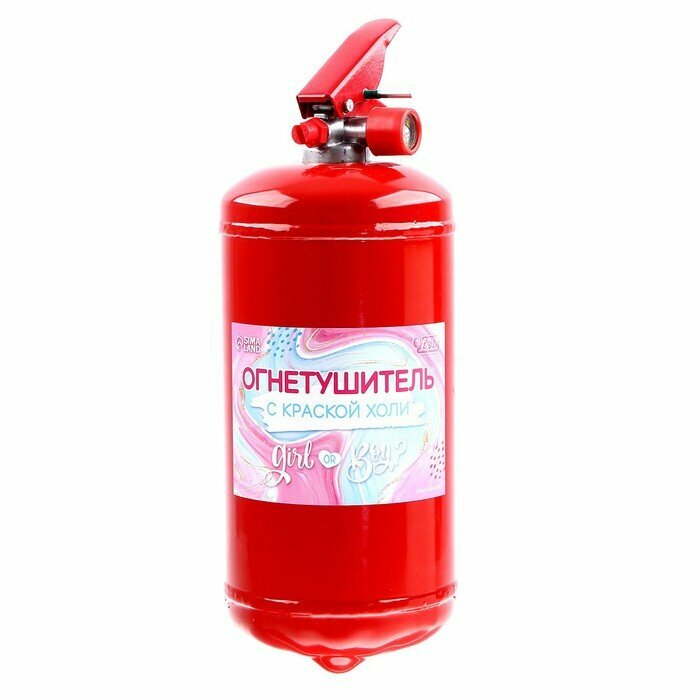 Огнетушитель Gender Party «Девочка» (Малиновый) 2 л — фото 4