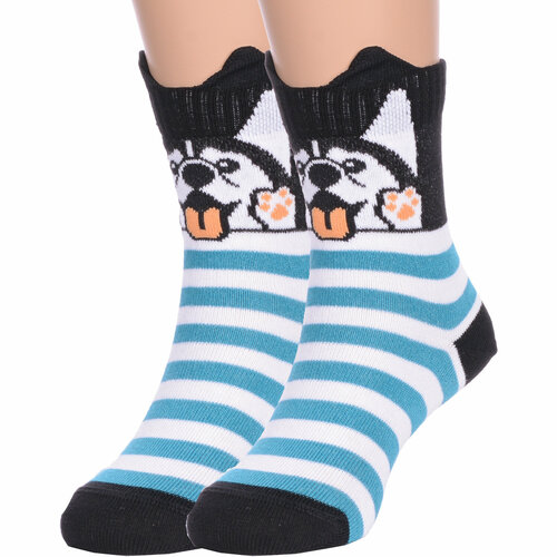 фото Носки conte 2 пары, размер 12, бирюзовый