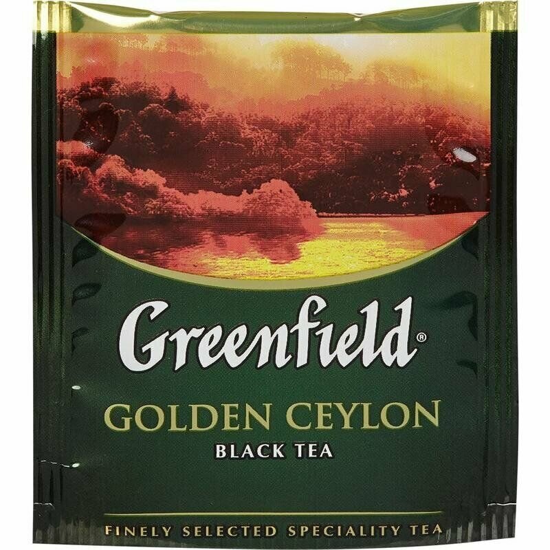 Чай Greenfield Golden Ceylon черный 100пак. карт/уп. (0581-09) - фото №20