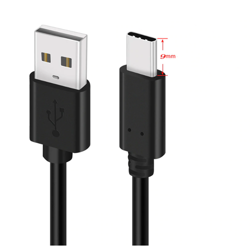 Кабель USB Type-С с удлиненным штекером Lefo для защищенных смартфонов (удлинённый разъём 9мм)