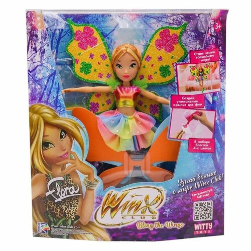 Кукла Winx Club Bling the Wings Флора 24 см IW01312202 крылья феи волшебницы