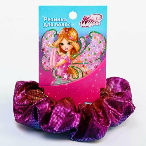 Резинка для волос блестящая голубо-фиолетовая WINX 1 шт 209₽
