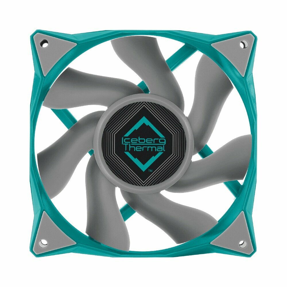 Вентилятор 120x120x25 iceberg IceGALE Xtra TEAL 500 - 3000 RPM