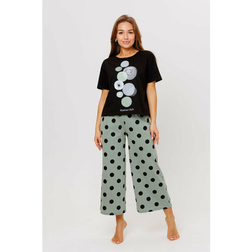 фото Костюм modellini, размер 48, черный, зеленый