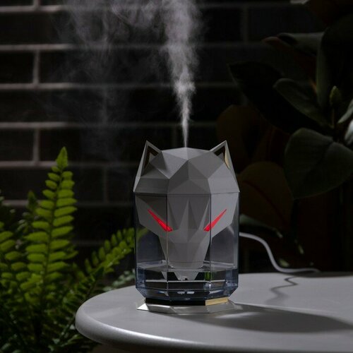 Увлажнитель воздуха Luazon HM-12 Волк ультразвуковой 650 мл 2 Вт погружной USB белый 293900₽