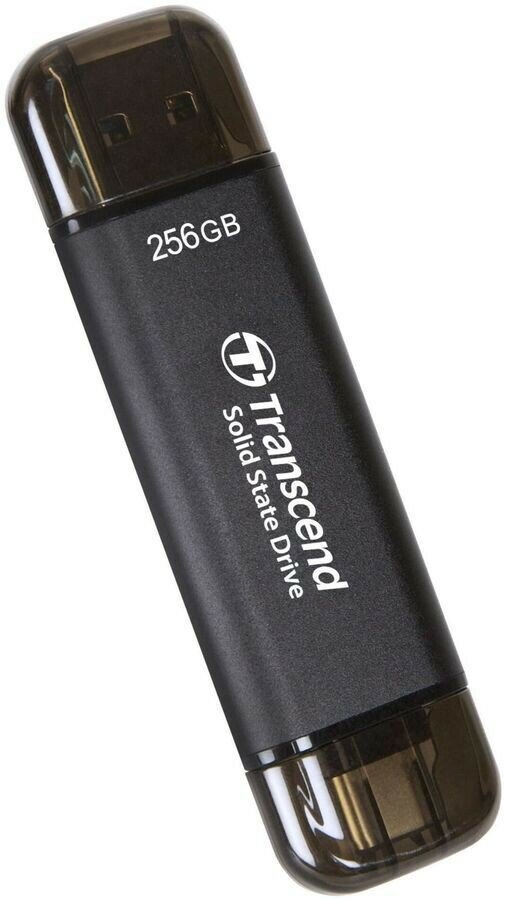 Внешний жесткий диск Transcend USB-C 256Gb серый (TS256GESD310C) — фото 3