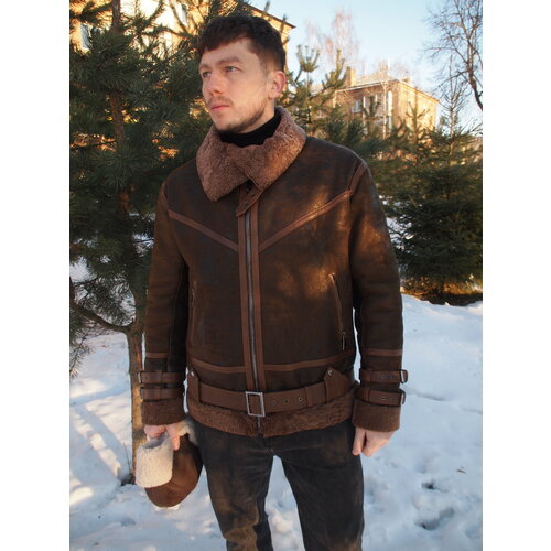 фото Бомбер , размер 52, коричневый ип паршков е.в.