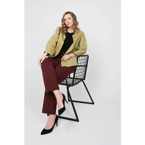 Брюки  meera mi, размер 46, бордовый