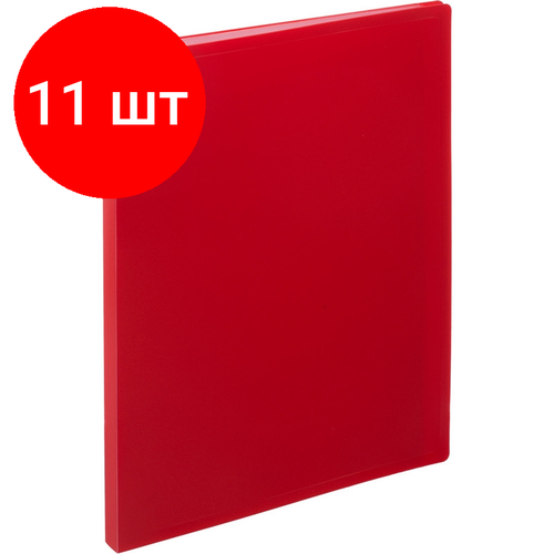 Комплект 11 штук, Папка файловая 20 ATTACHE 055-20Е красный комплект 30 штук папка файловая 20 attache 055 20е красный