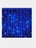Светодиодная гирлянда занавес, 3х2 метра, 320 LED, 8 режимов, син...