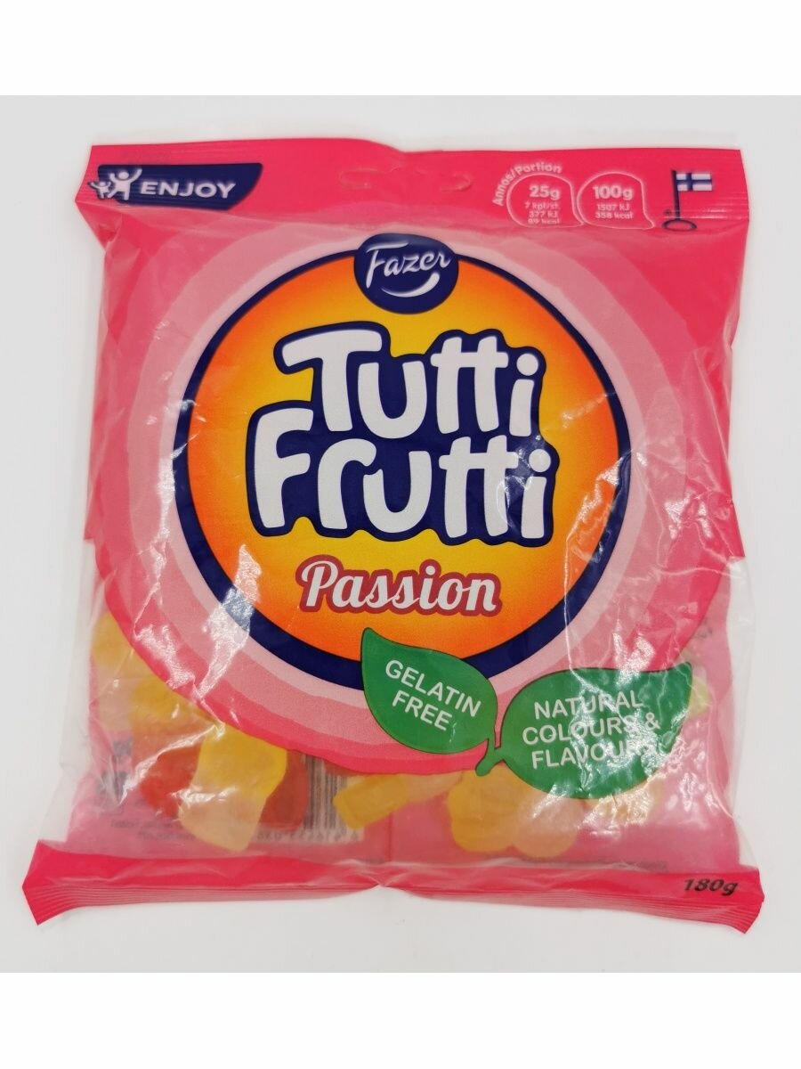 Мармелад Fazer "Tutti Frutti Passion", 180 гр.