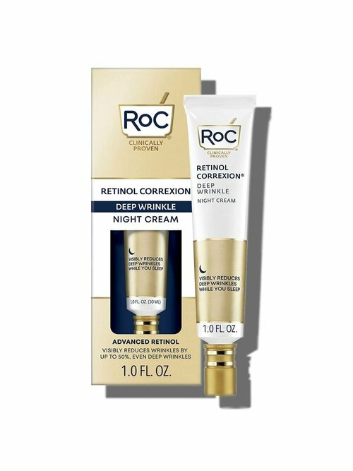 Roc, Retinol Correxion Deep Wrinkle, Филлер для лица с гиалуроновой кислотой и ретинолом от глубоких морщин, 30 мл.