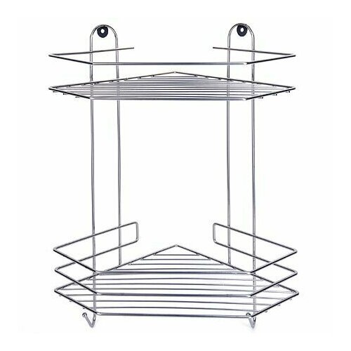 Полка 2 секции хром угол 1515₽