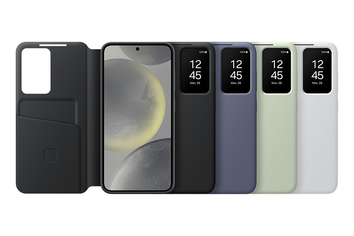 Чехол Samsung Smart View Wallet Case S24, для Samsung Galaxy S24, черный (EF-ZS921CBEGRU)