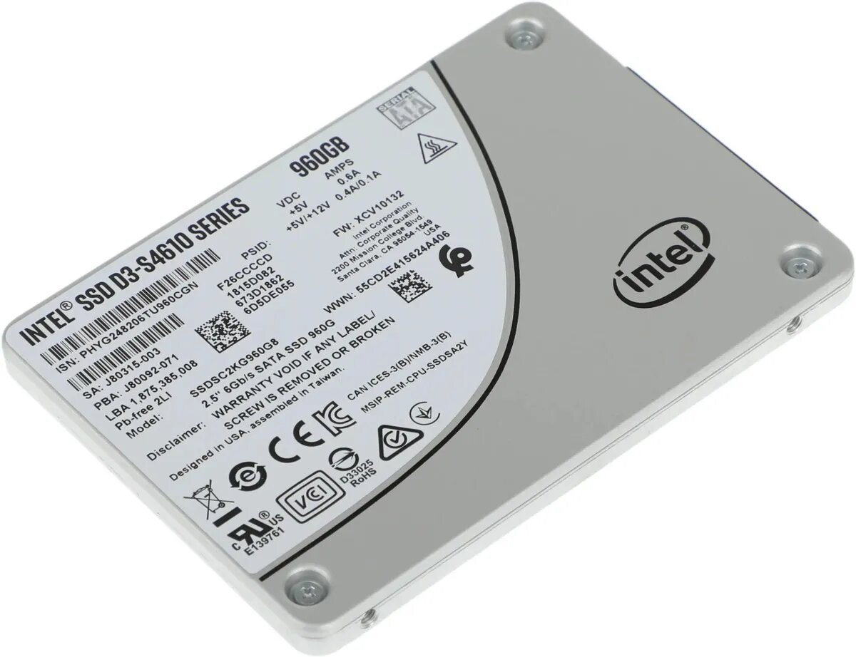 Накопитель SSD Intel SATA III 480Gb SSDSC2KG480GZ01 D3-S4620 2.5" - фото №16