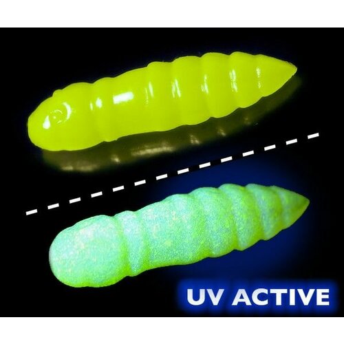 Мягкие приманки Jara Baits Trout Series MOLI MILD-25 Сыр # 702 UV (15шт), в банке