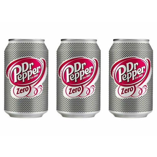 Dr.Pepper Газированный напиток Zero, 330 мл, 3 шт
