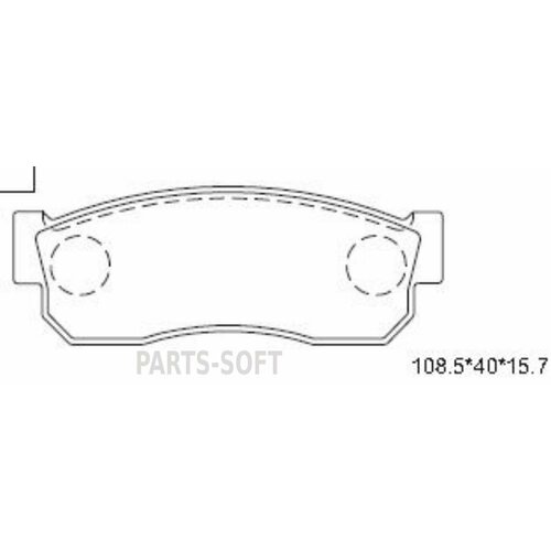 ASIMCO KD3771 KD3771 ASIMCO колодка дисковая 107/D1018/D1035/PN2080/PN2108 4106001A25/01A90/12A25/75A92/89A91/AY040NS802 F