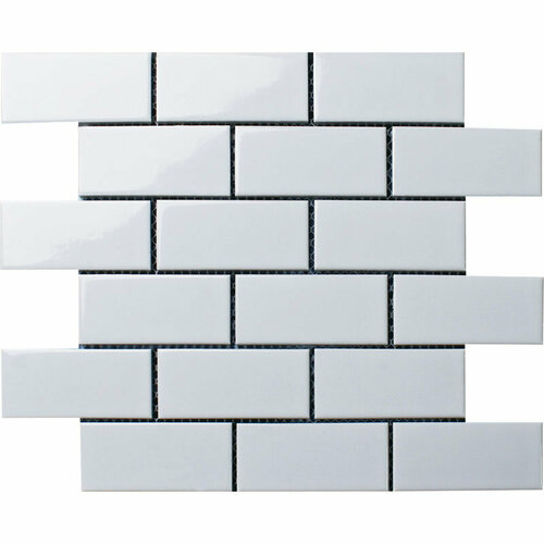 Мозаика STARMOSAIC HOMEWORK Brick White Glossy A1001G 28,8x29,4 (цена за 1 шт)