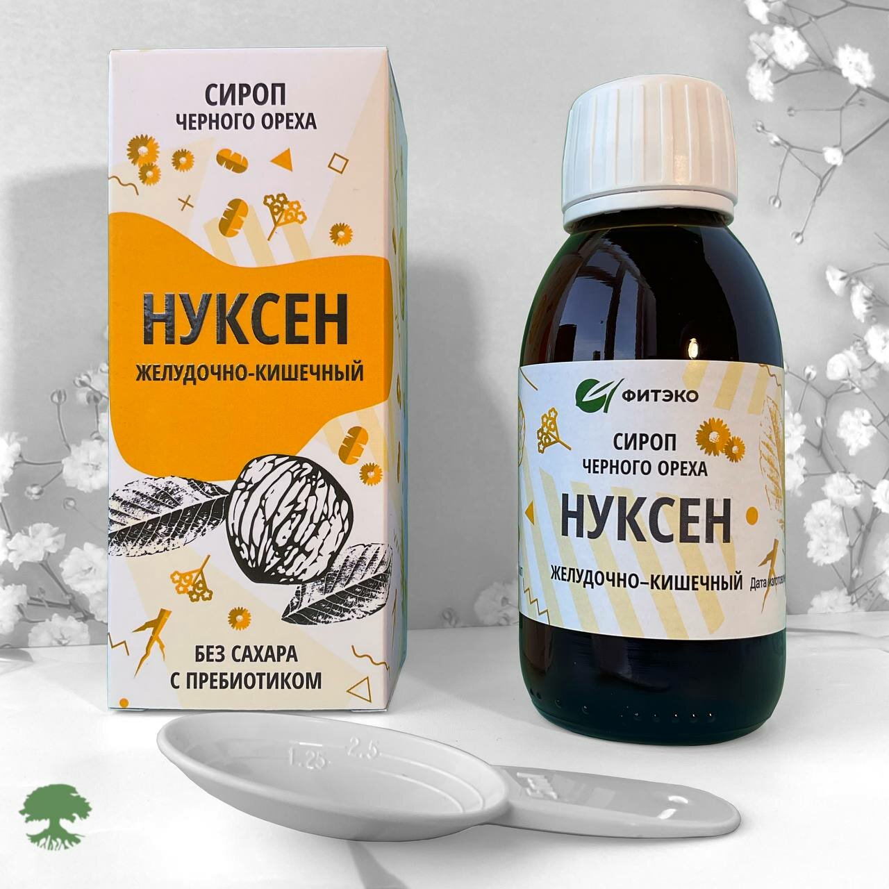 Сироп Черного Ореха "Нуксен" для Желудка и Кишечника, 125 мл - "Фитэко"