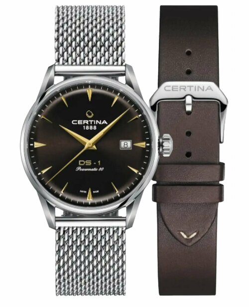 Наручные часы Certina DS-1, коричневый