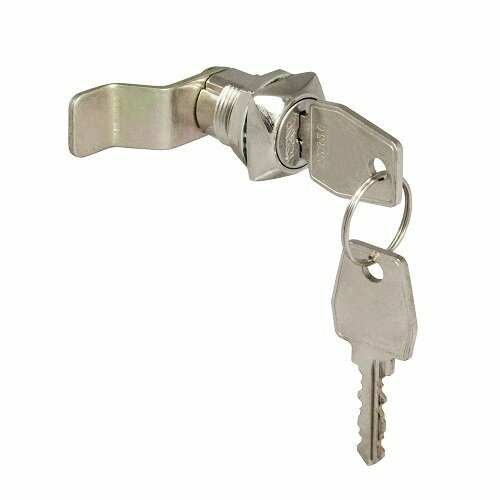 Замок почтовый EUROLOCK 0802 20мм 90гр. ригель изогнут на 10мм 2кл.