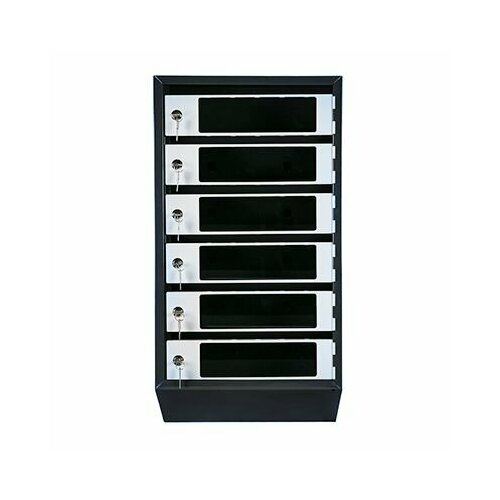 Почтовый ящик Стандарт 6-ти секционный, прозрачная дверца, ЯПР-6 ПД Бежевый