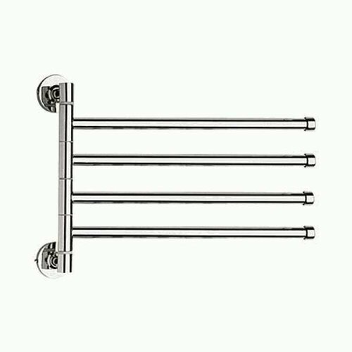 Настенный Держатель для полотенец 4 секции хром.
