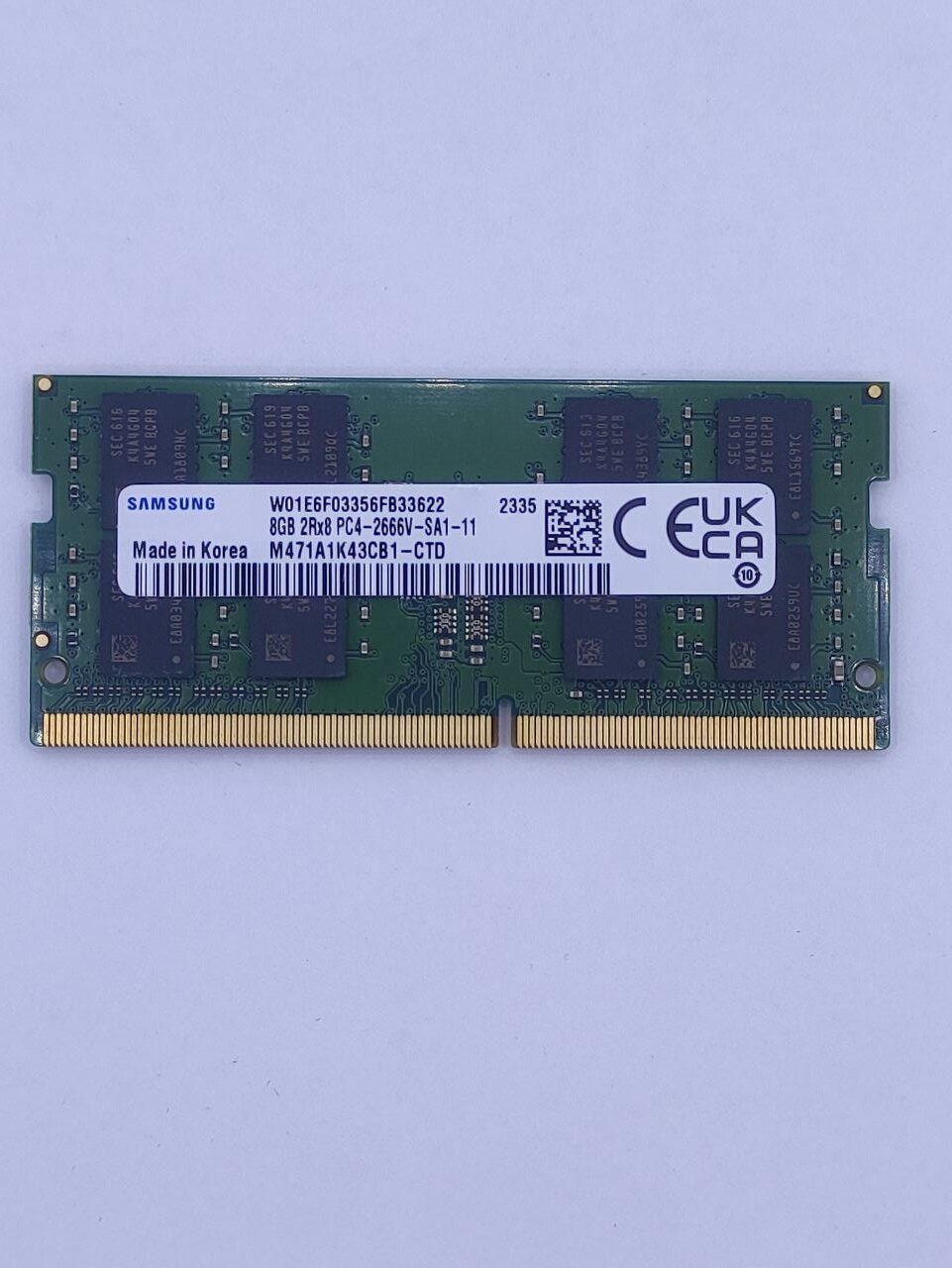 Модуль памяти Samsung SODIMM DDR4, 8ГБ, 2666МГц PC4-21300