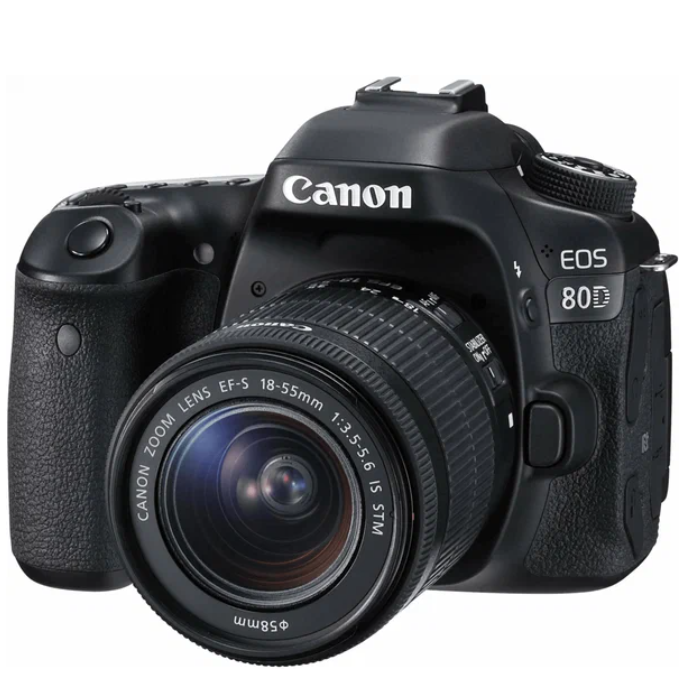 Фотоаппарат Canon EOS 80D Kit EF-S 18-55mm f/3.5-5.6 IS STM, черный