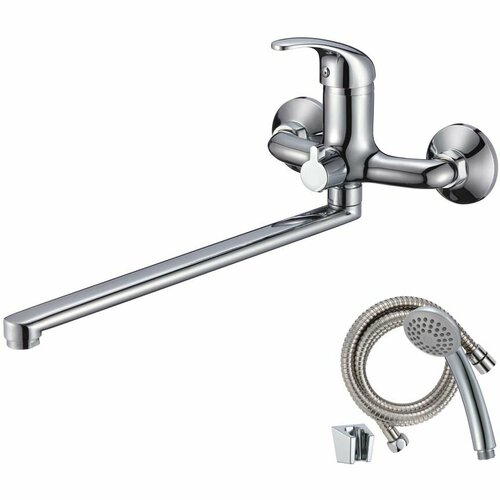 Смеситель для ванны WesnaArt Listok LIS01-320, хром