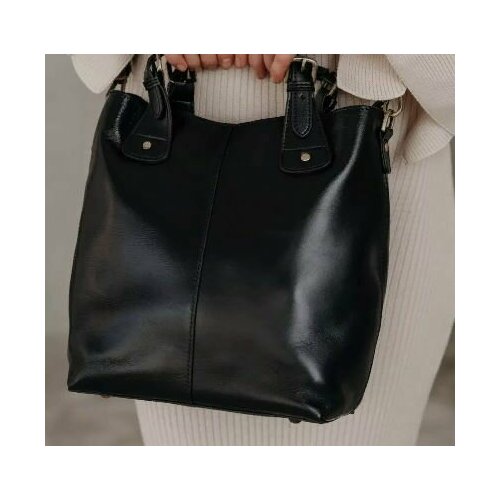фото Сумка кросс-боди , фактура гладкая, black