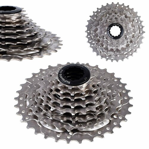 Кассета SUNSHINE HR8-34 8S 11-34T никелиров 385 г уп 50 1340₽