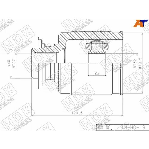 Шрус внутренний HONDA ODYSSEY RA1/2/3/4 AT 94-99/CR-V RD1/RE5 AT Var.2