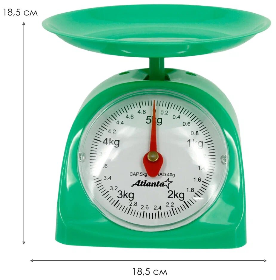 ATH-6182 (geen) Весы кухонные механническик с чашей