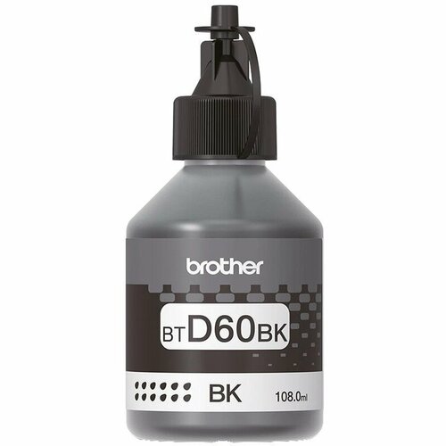 Чернила для принтера Brother Черные, для DCP-T310, T510W, T710W (BTD60BK) картридж brother btd60bk 6500стр черный