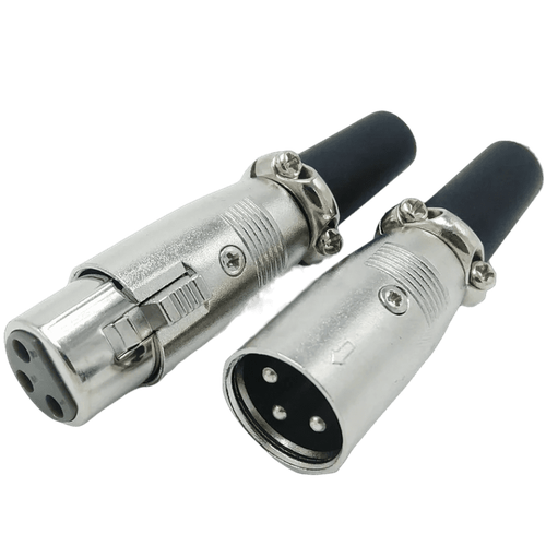 Разъём XLR для микрофона (мама + папа) - 2 комплекта (4 штуки)
