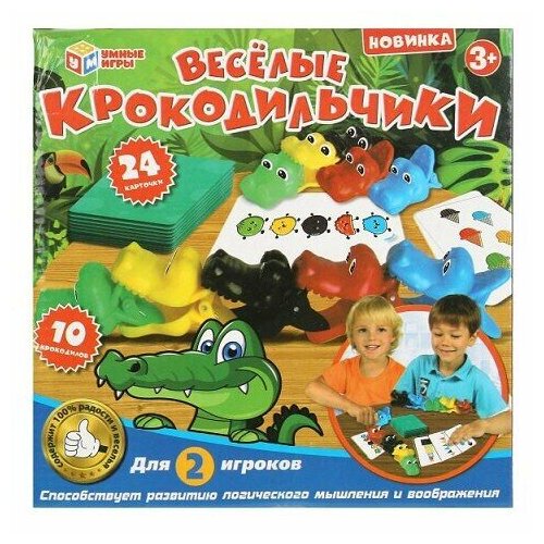 Игра Веселые крокодильчики в/к 313278 игра настольная веселые крокодильчики 2002k346 r