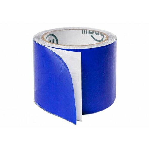 Клейкая лента для ремонта тарпаулинового тента 8 см х 8 м скотч синий